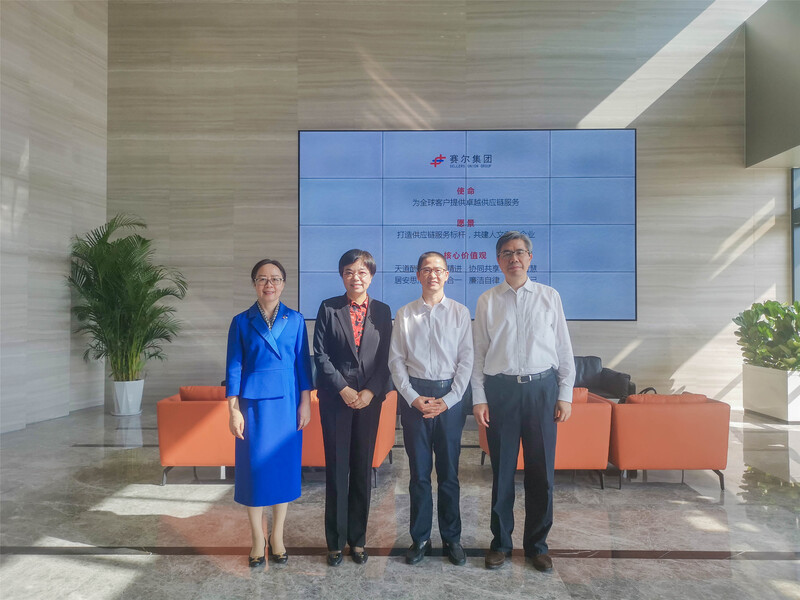 寧波市人大常委會主任余紅藝到賽爾集團調研